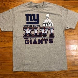 NY GIANTS LARGE GRAPHIC SUPER BOWL T SHIRT